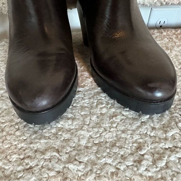 Michael Kors Brown Leather Booties - Picture 2 of 7